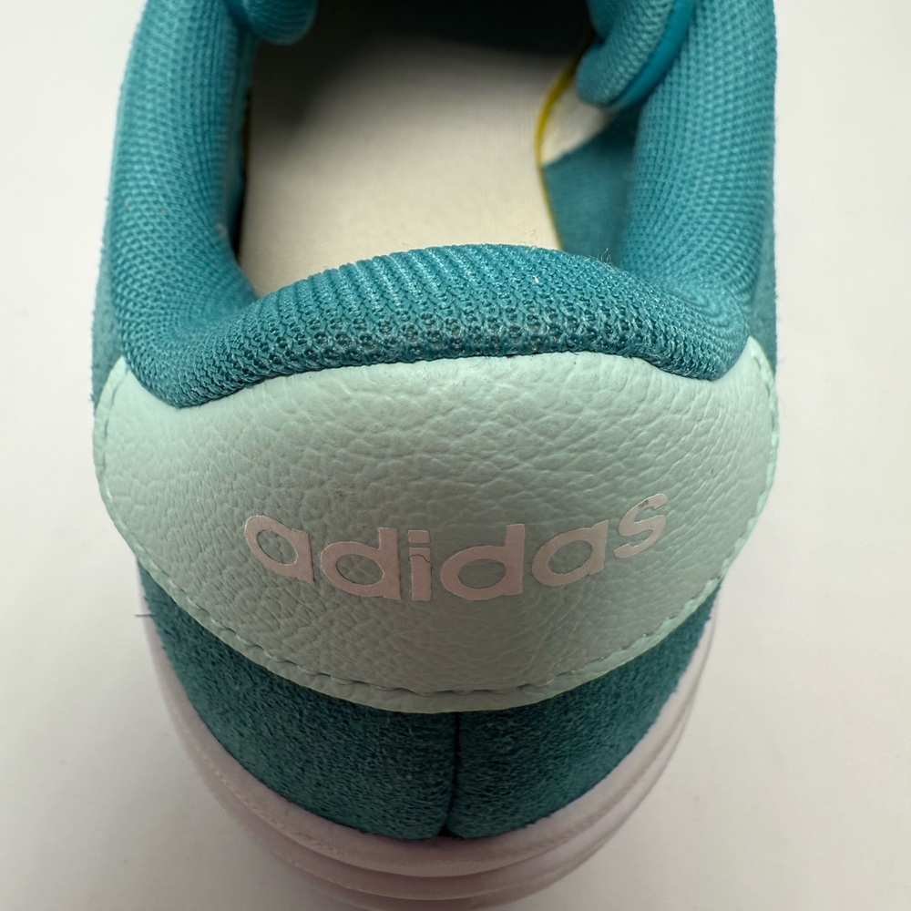 Adidas Women's VL Court Aqua Sneaker, Size 4 1/2 - Picture 4 of 9